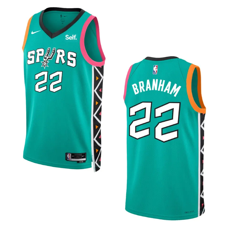 nike Branham Spurs Teal Jersey