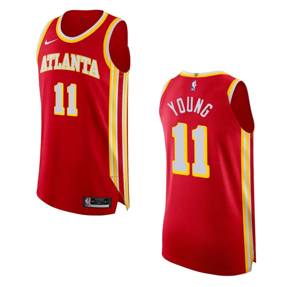 nike Trae Young Hawks Red Jersey
