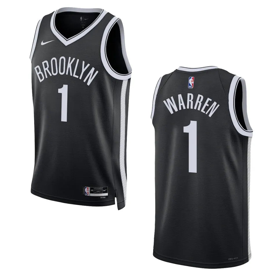 Warren Nets Black Jersey