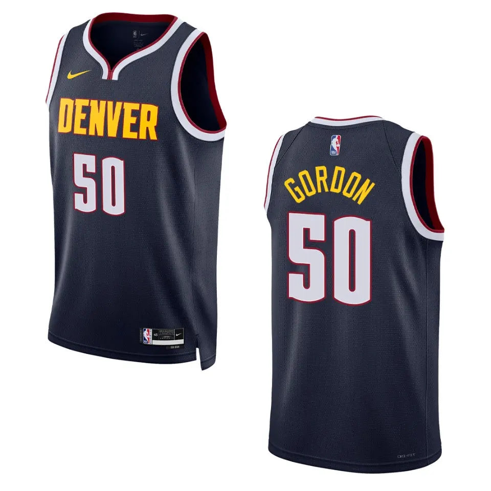 nike icon Gordon Nuggets Navy Jersey