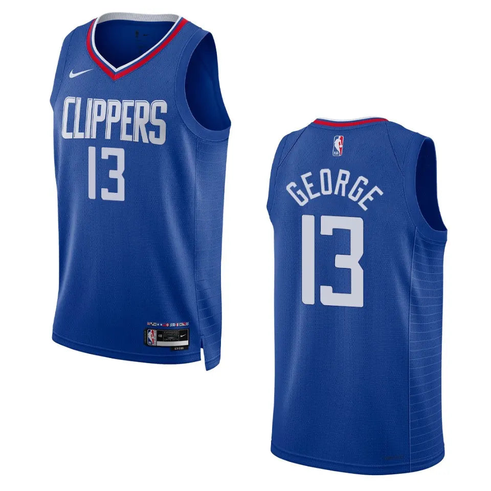 George Clippers Blue Jersey nike
