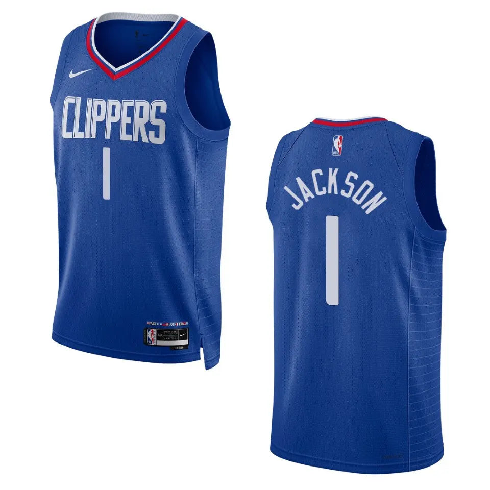 Reggie Jackson Clippers Blue Jersey