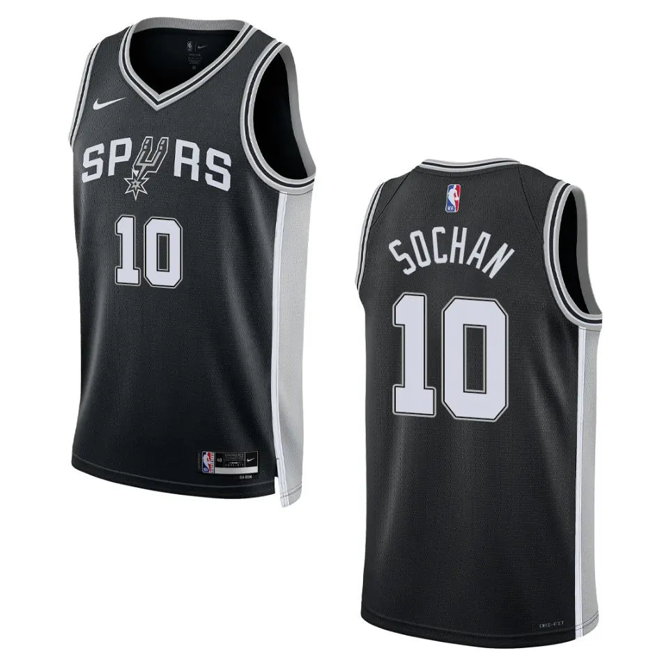 Sochan Spurs Black Jersey nike