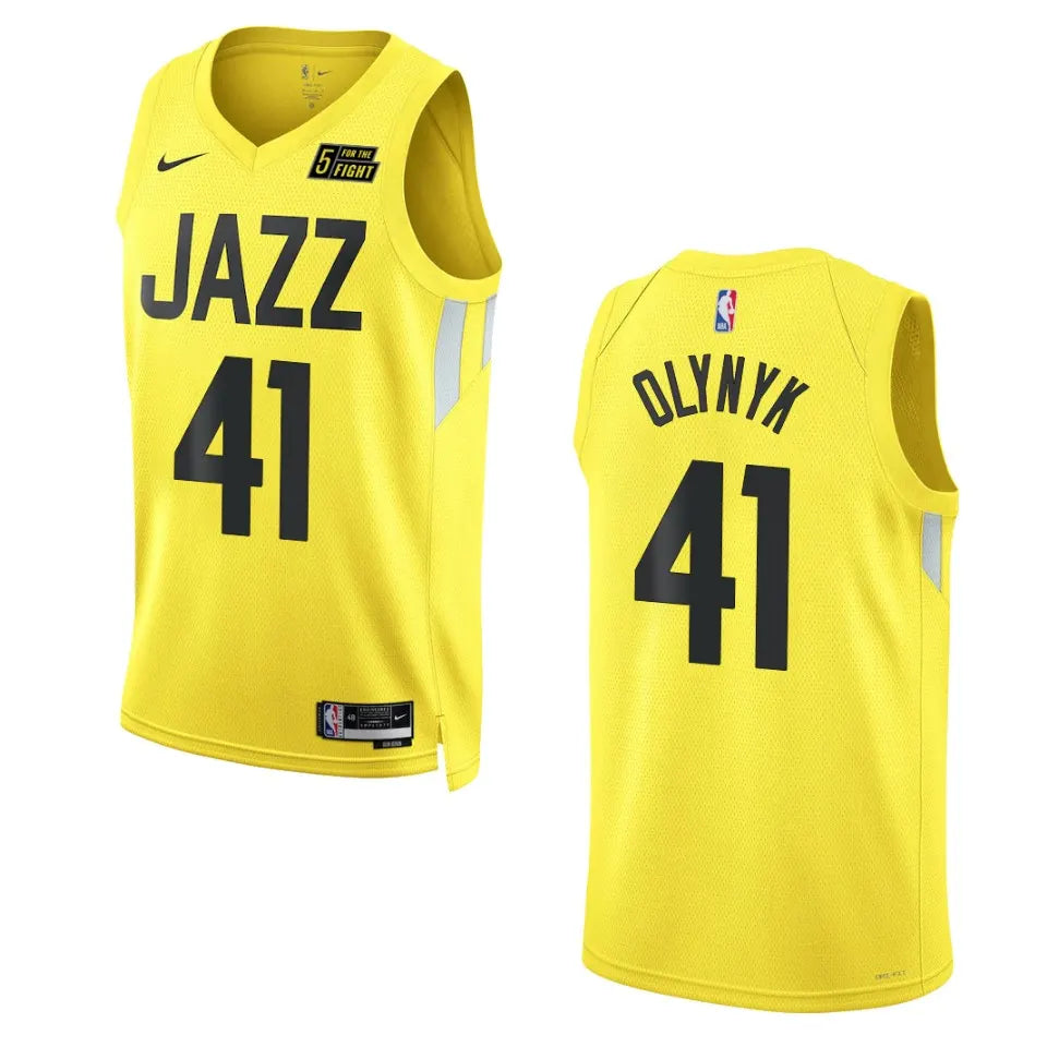 Olynyk Jazz Yellow Jersey