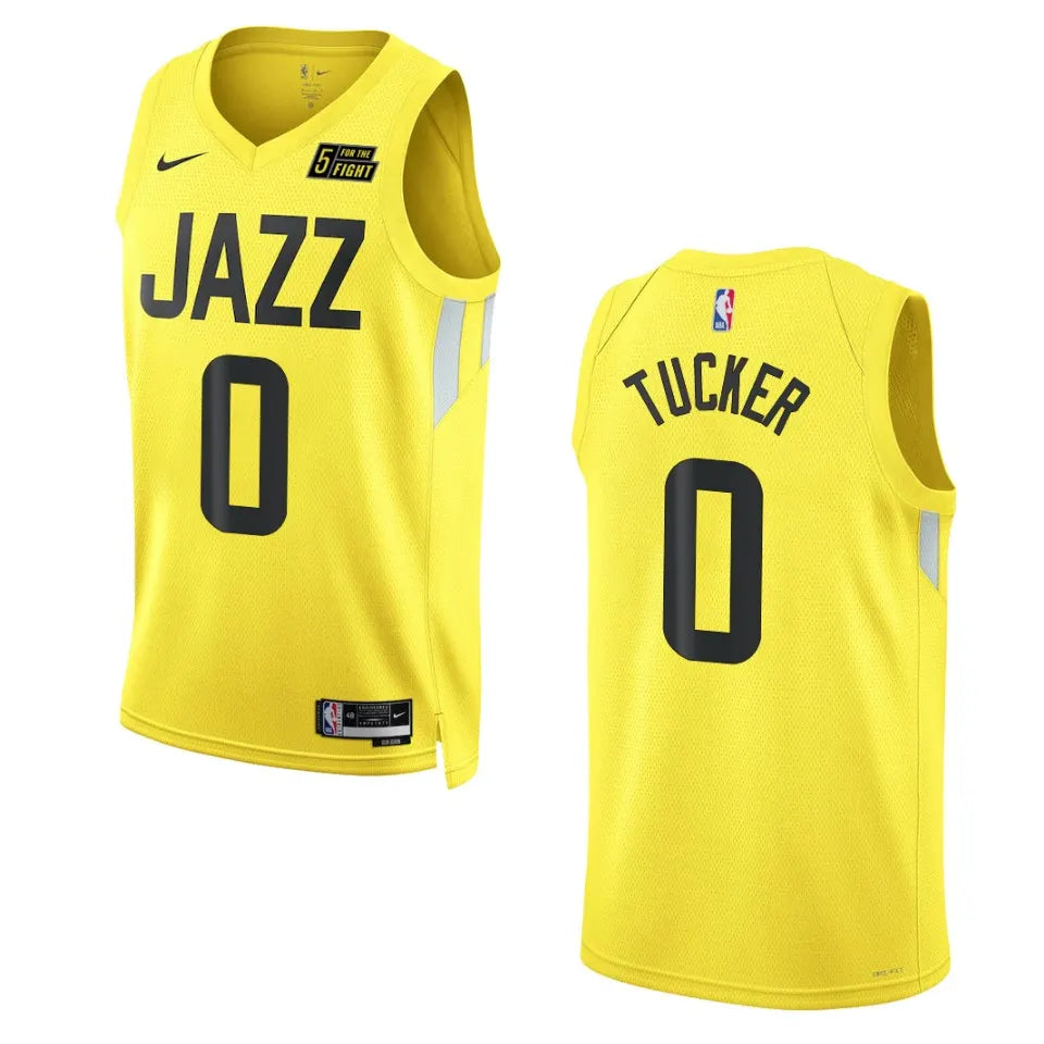 Nike Tucker Jazz Yellow Jersey