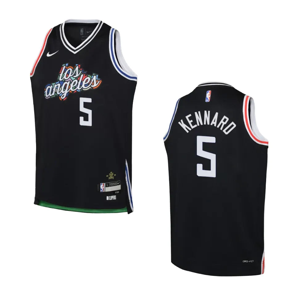 nike Kennard Clippers Black Jersey