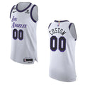 purple Nike Lakers White Custom Jersey