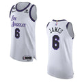 nike association James Lakers White Jersey