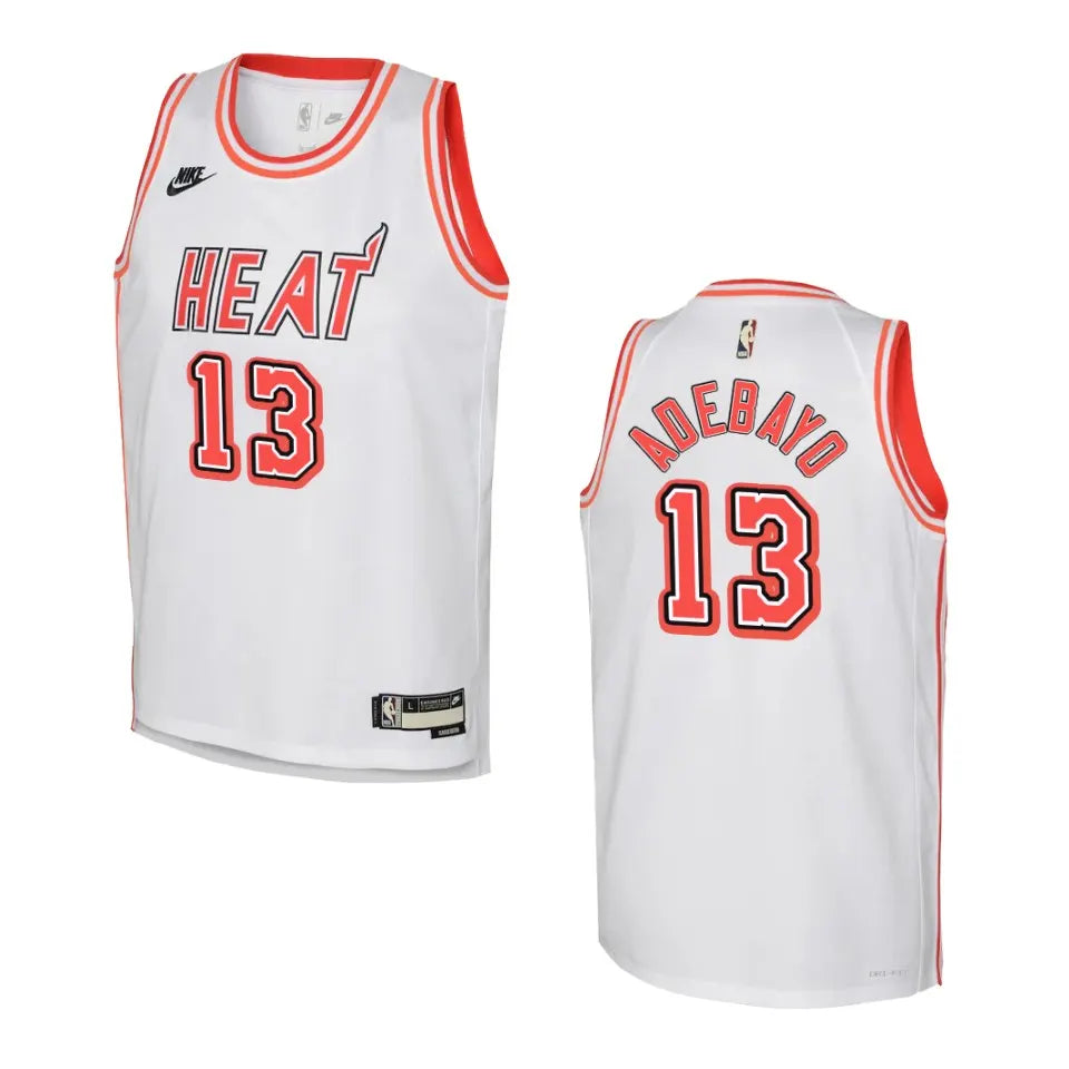 Adebayo Heat White Jersey nike association
