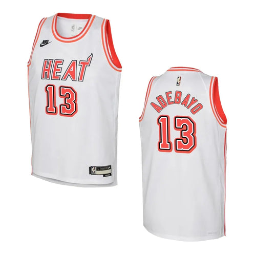 Adebayo Heat White Jersey nike association