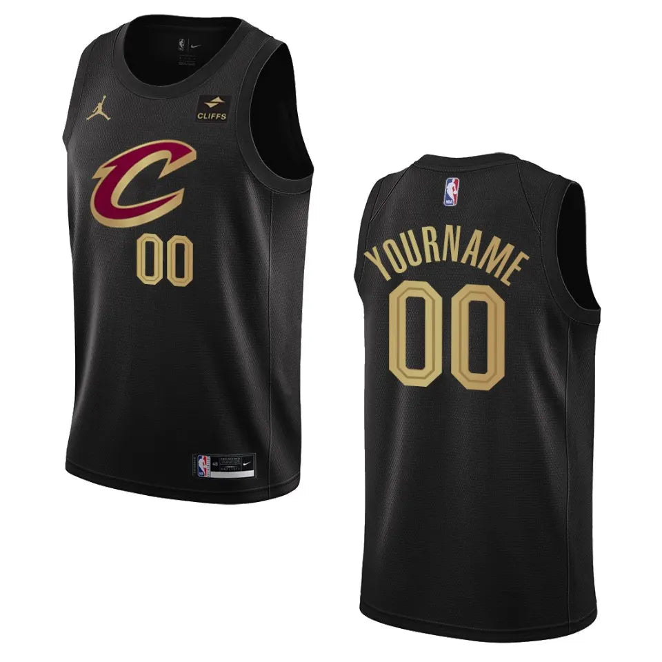 nike personalized Cavaliers Black Custom Jersey