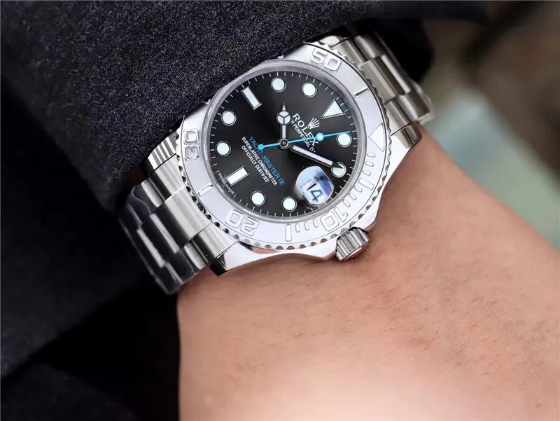 Rolex Yacht-Master Steel Black Dial - Hình 8