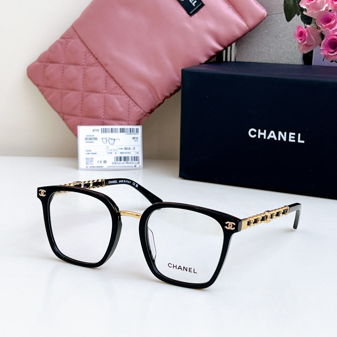 CHANEL SQUARE SUNGLASSES CH 0769 IN ACETATE CHAIN METAL