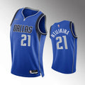 Mavericks Ntilikina Blue Jersey