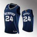 Grizzlies Brooks #24 Navy Jersey