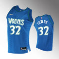 nike Towns Timberwolves Blue Jersey
