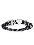 Balenciaga BB Heart Rope Bracelet