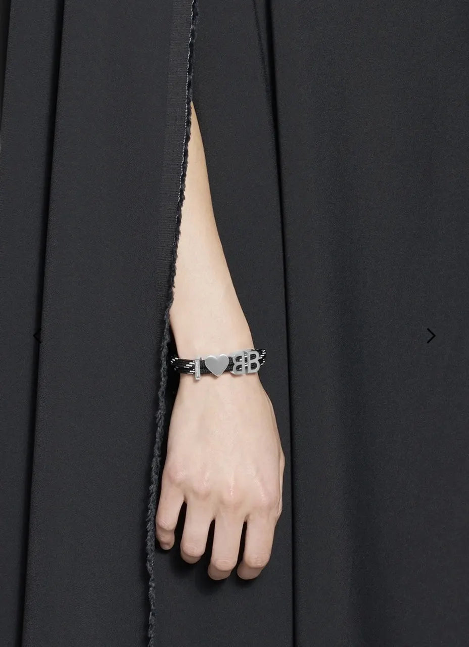 Balenciaga BB Heart Rope Bracelet - Hình 2