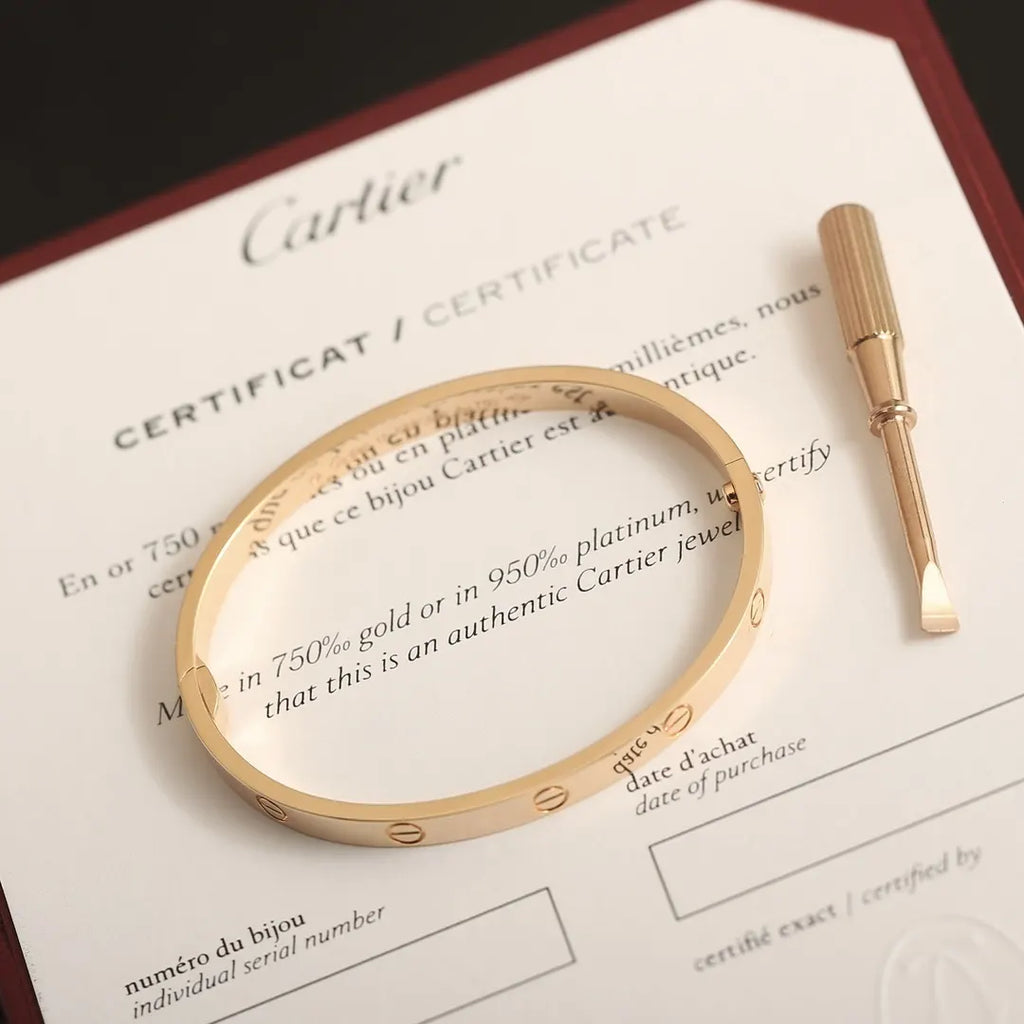 Premium Love Bracelet on wrist - Hình 4
