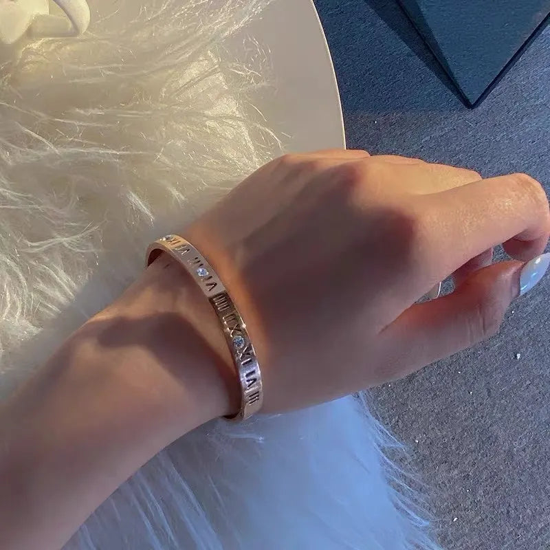 Miu Miu Logo Cuff Bracelet - Hình 5