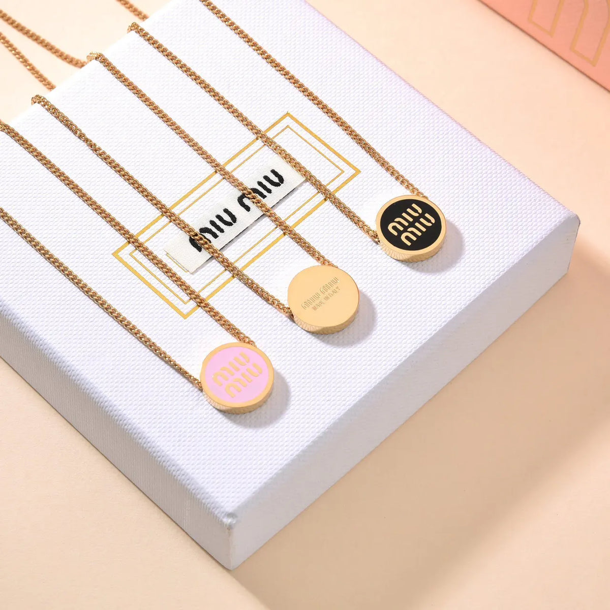Miu Miu Logo Charm Bracelet - Premium Quality - Hình 2