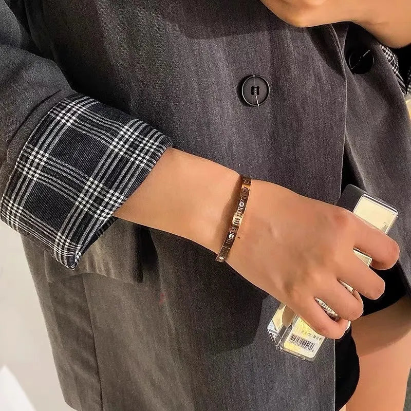 Miu Miu Logo Cuff Bracelet - Hình 6