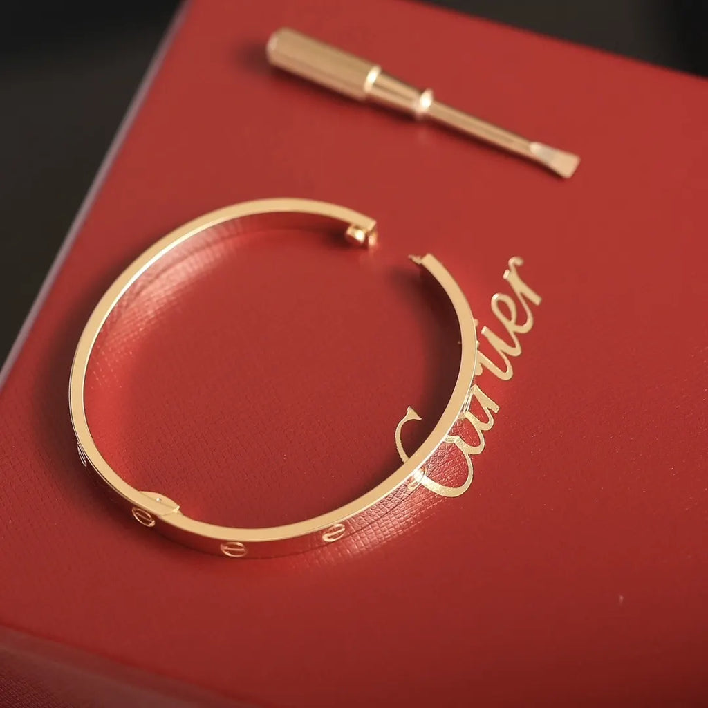 Premium Love Bracelet on wrist - Hình 7