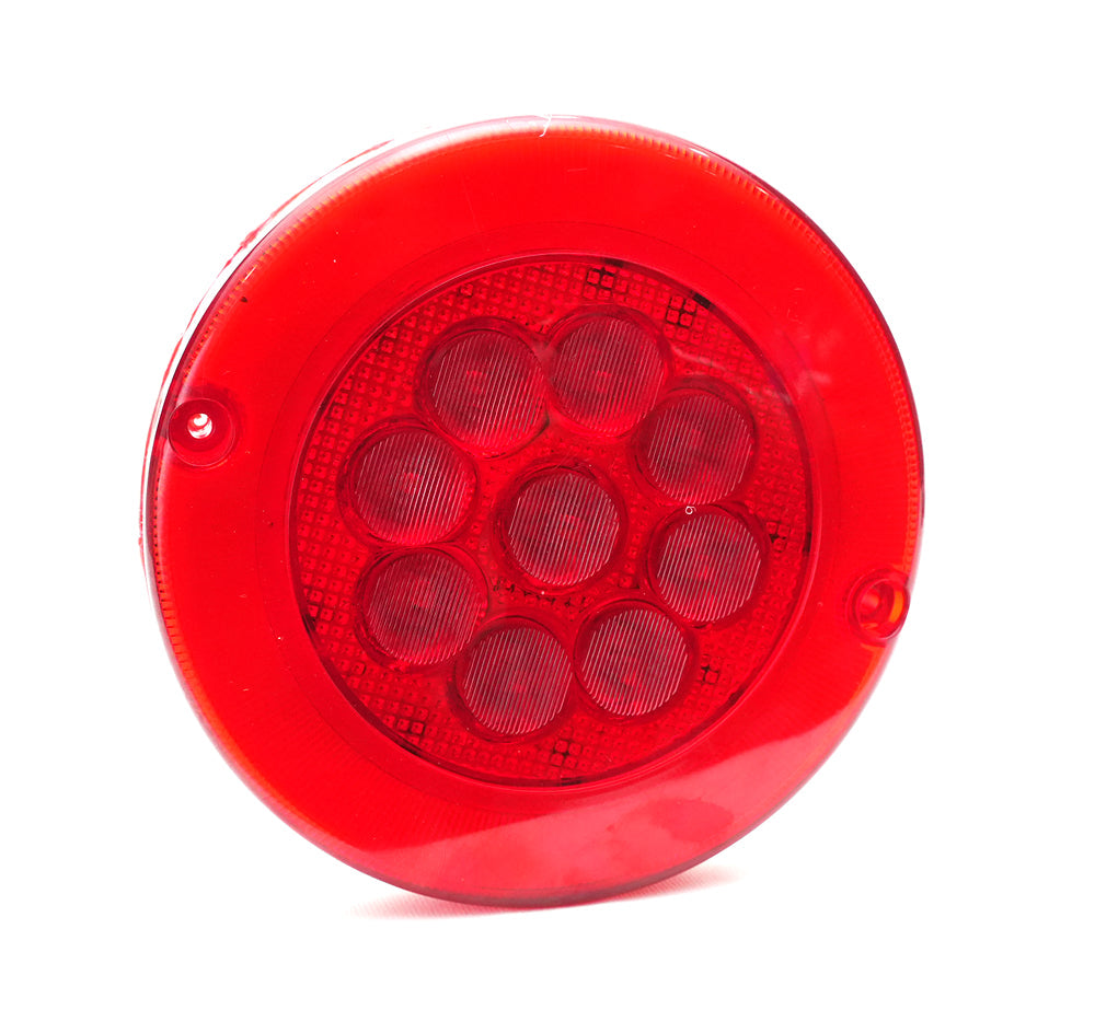 35 LED Round Tail Lamp With Stop Lamp - Red