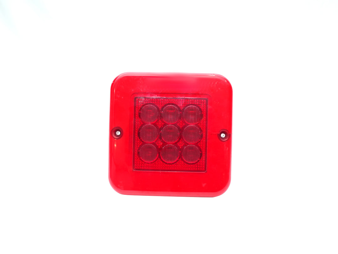 37 LED Square Tail Lamp With Stop Lamp - Red