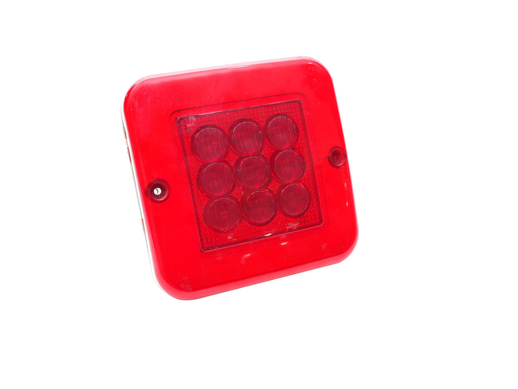 37 LED Square Tail Lamp With Stop Lamp - Red
