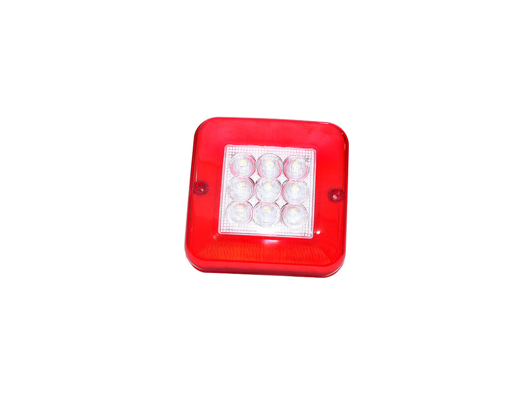 37 LED Square Tail Lamp With Reverse Direction Indicator