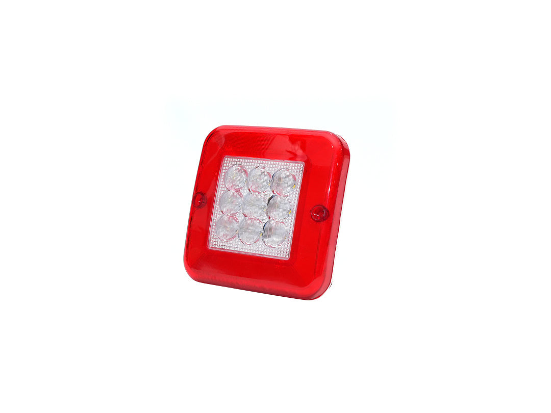 37 LED Square Tail Lamp With Reverse Direction Indicator