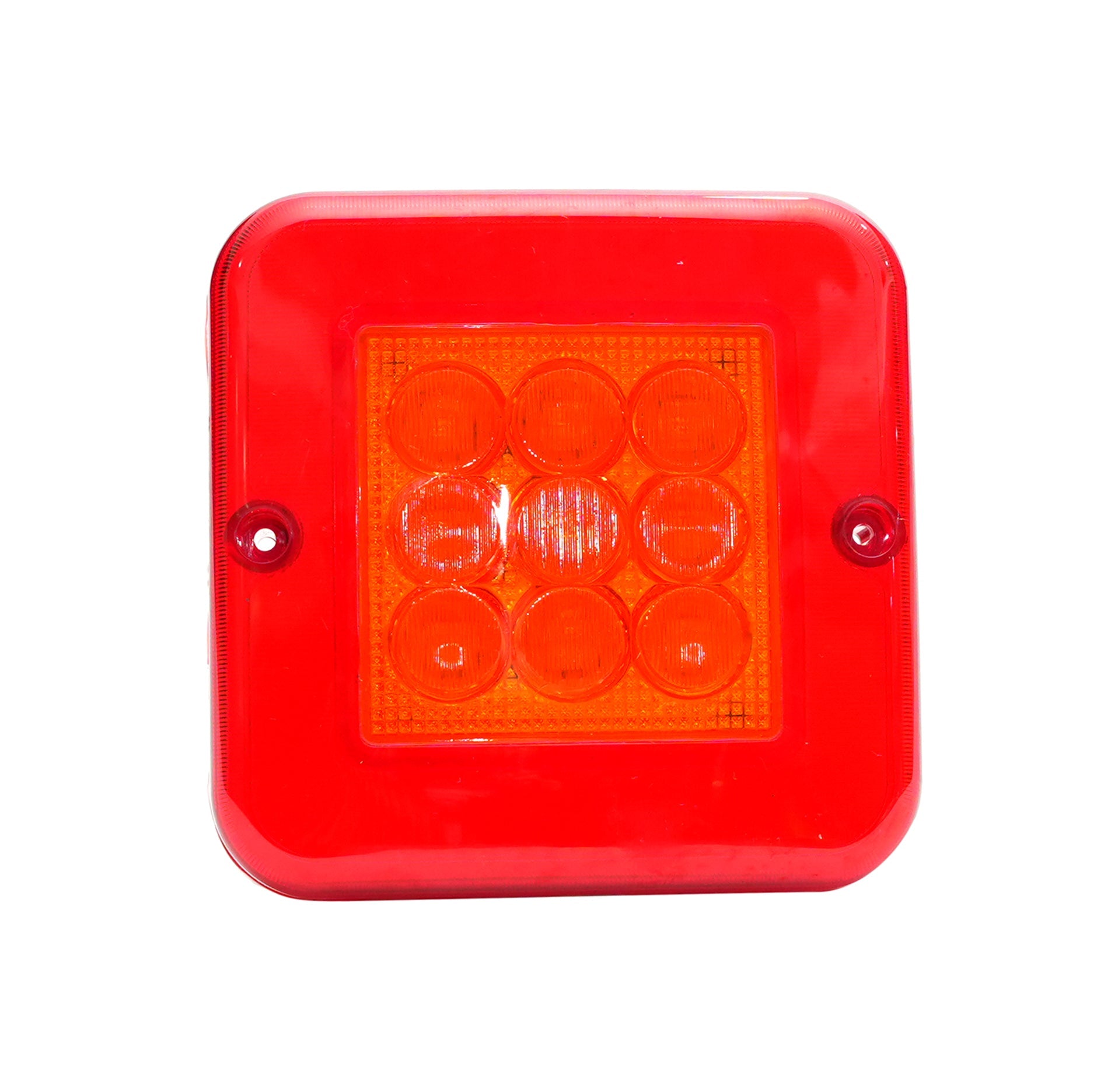 37 LED  Square Tail Lapm With Rear Dotection Indicator - Amber