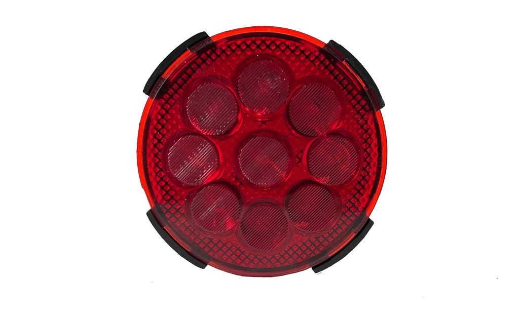 9 LED Round Reverse Lamp - Red