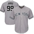 Judge Yankees Gray Road Jersey majestic