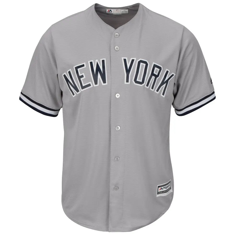 majestic Judge Yankees Gray Road Jersey