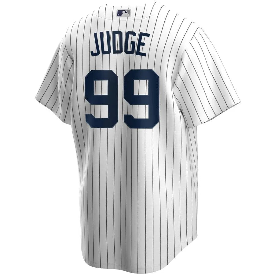 nike white Judge Yankees Pinstripe Jersey - Hình 3
