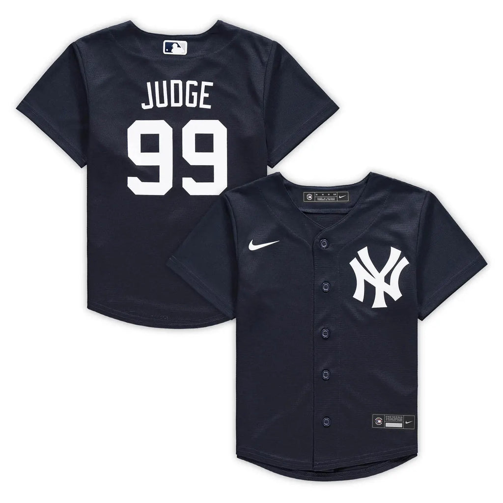 Yankees Judge Navy Youth Jersey - Hình 2