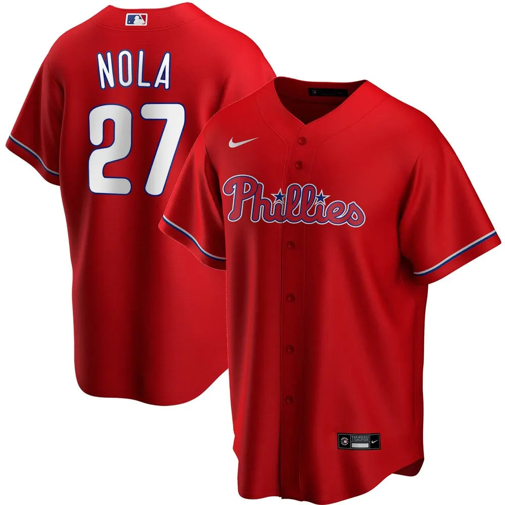 Nike Nola Phillies Red Jersey
