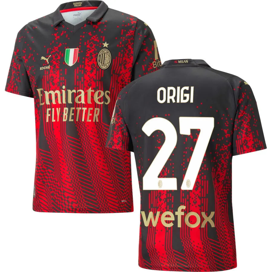 red Puma AC Milan Fourth Jersey - Hình 14
