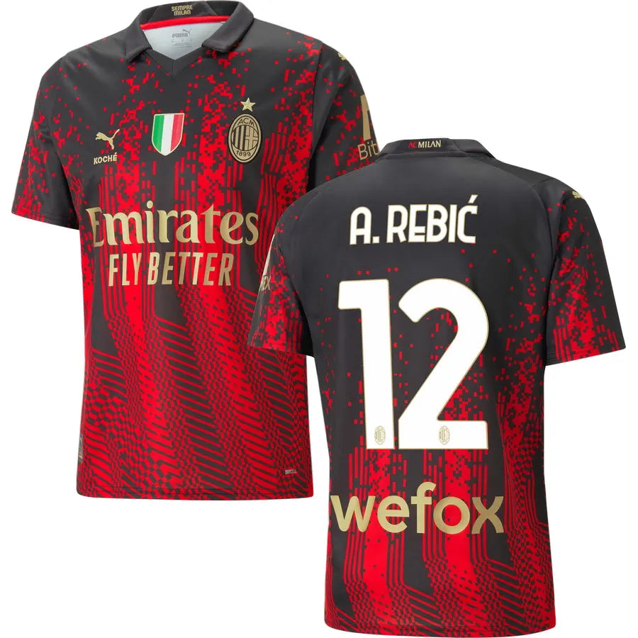 red Puma AC Milan Fourth Jersey - Hình 11