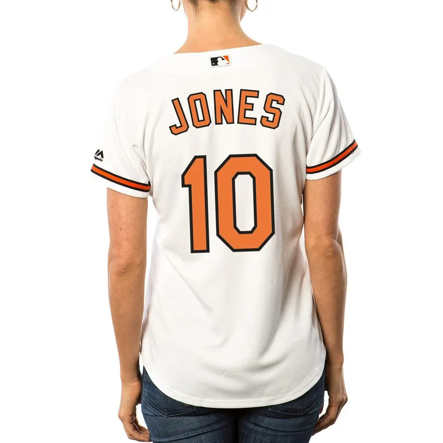 Orioles Jones #10 White Jersey - Hình 3