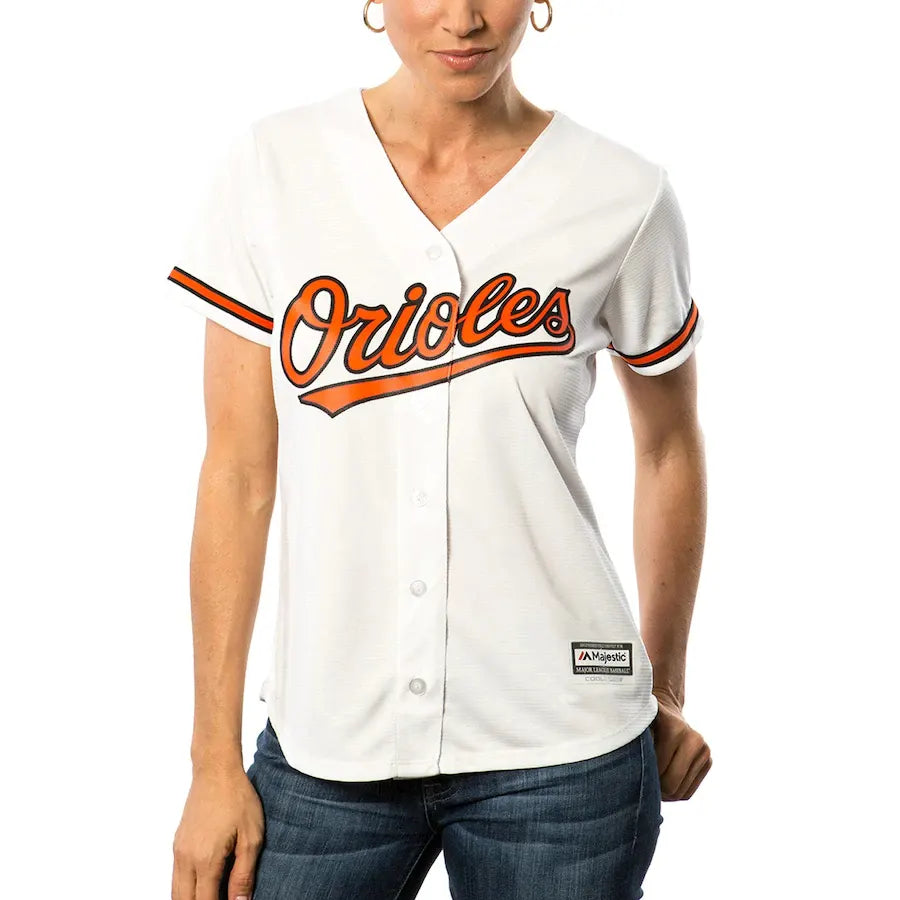 Orioles Jones #10 White Jersey - Hình 2