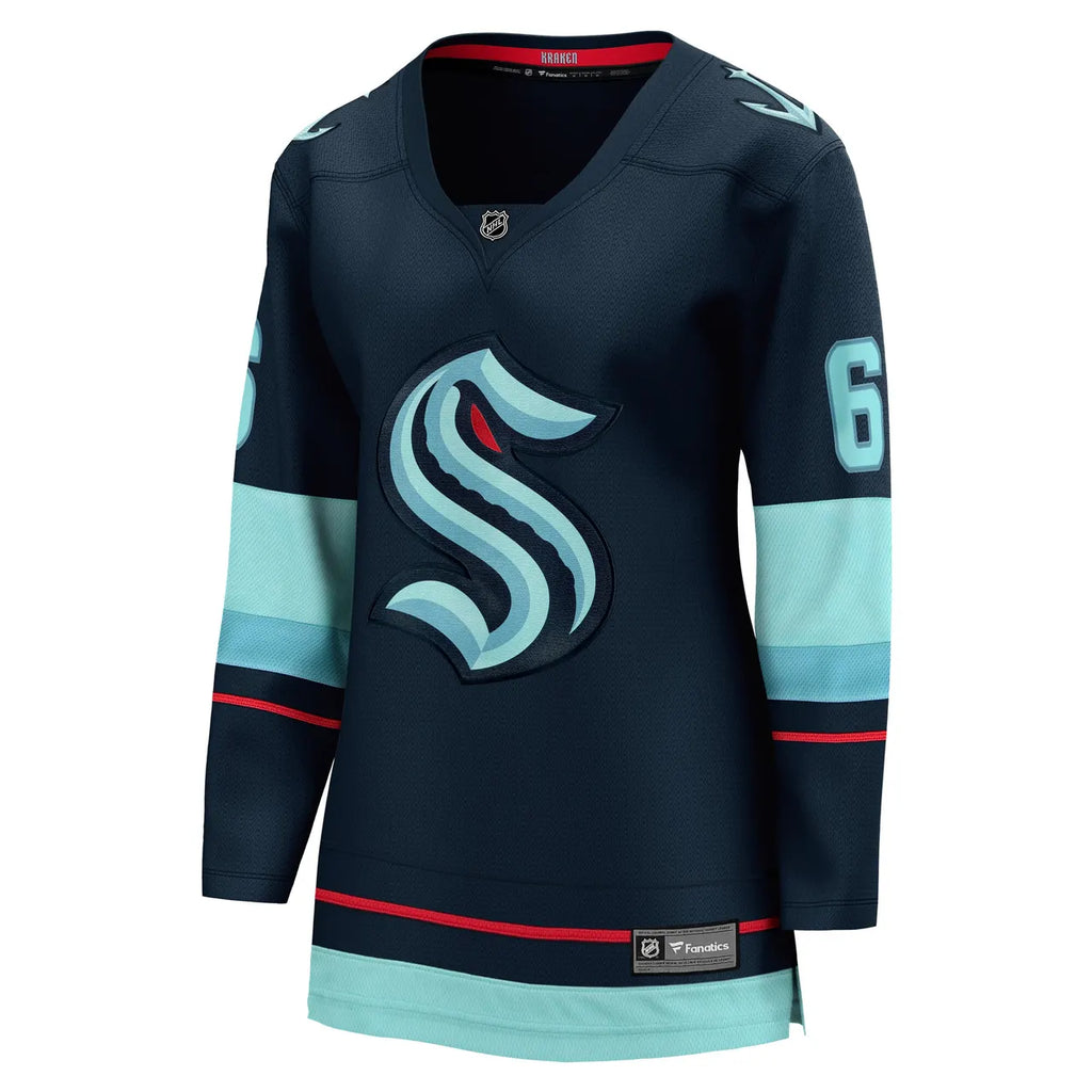 navy Fanatics Larsson Kraken Jersey
