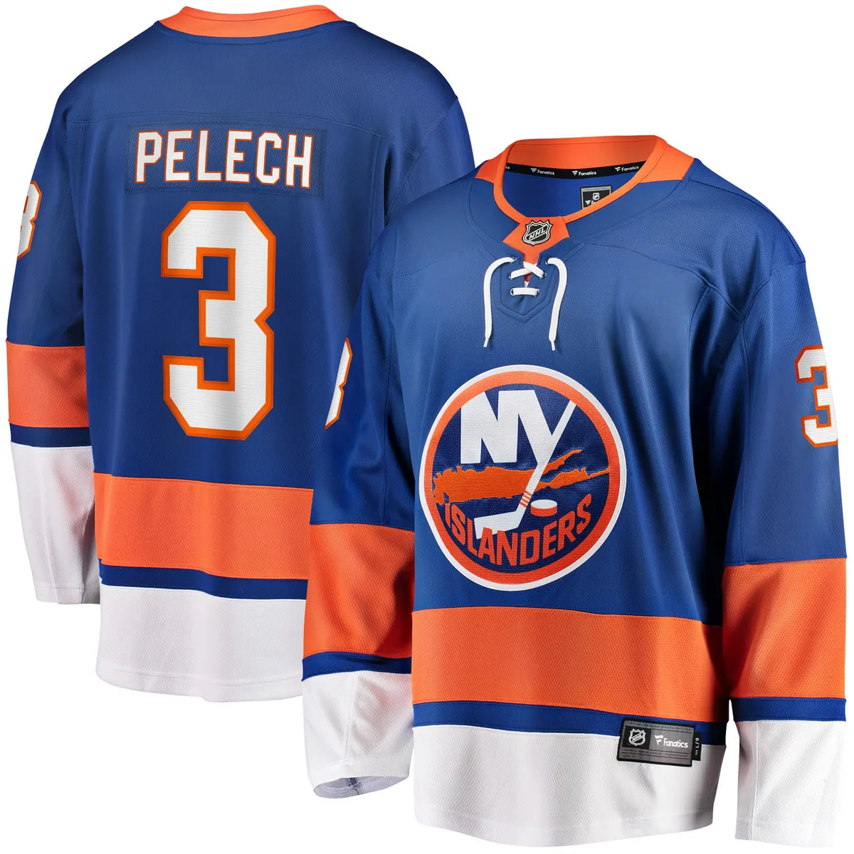 blue Fanatics Pelech Islanders Jersey - Hình 2