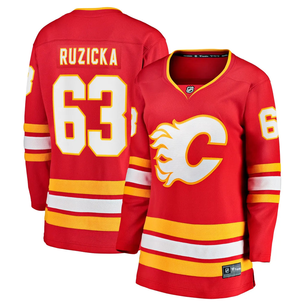 fanatics Ruzicka Flames Red Jersey - Hình 2