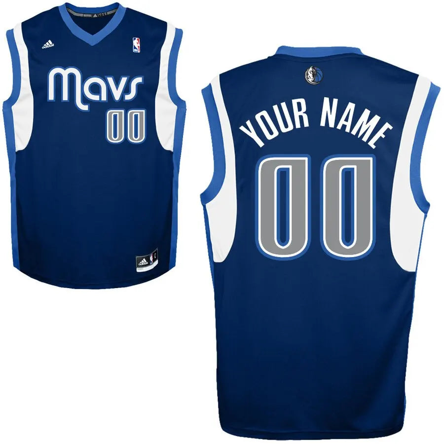 adidas Mavericks Blue Custom Jersey