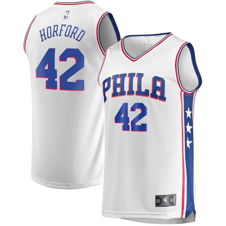 fanatics Horford 76ers White Jersey