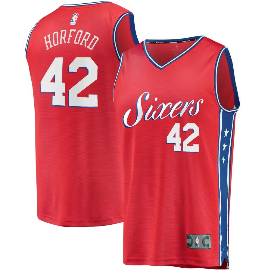 Horford Sixers Red Jersey