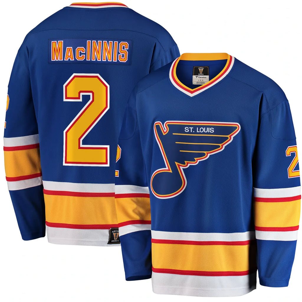 MacInnis Blues Vintage Jersey - Hình 2